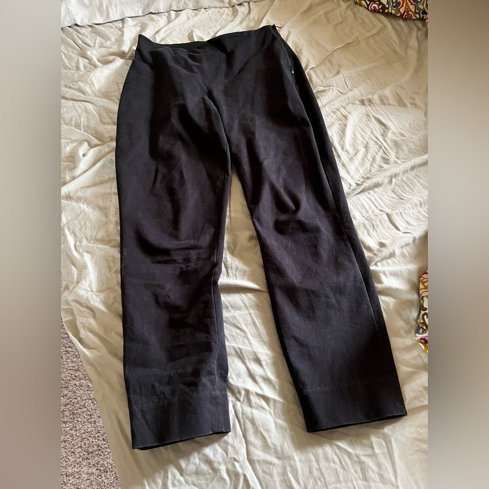 Everlane Curvy Work Pant. Black. Ankle.